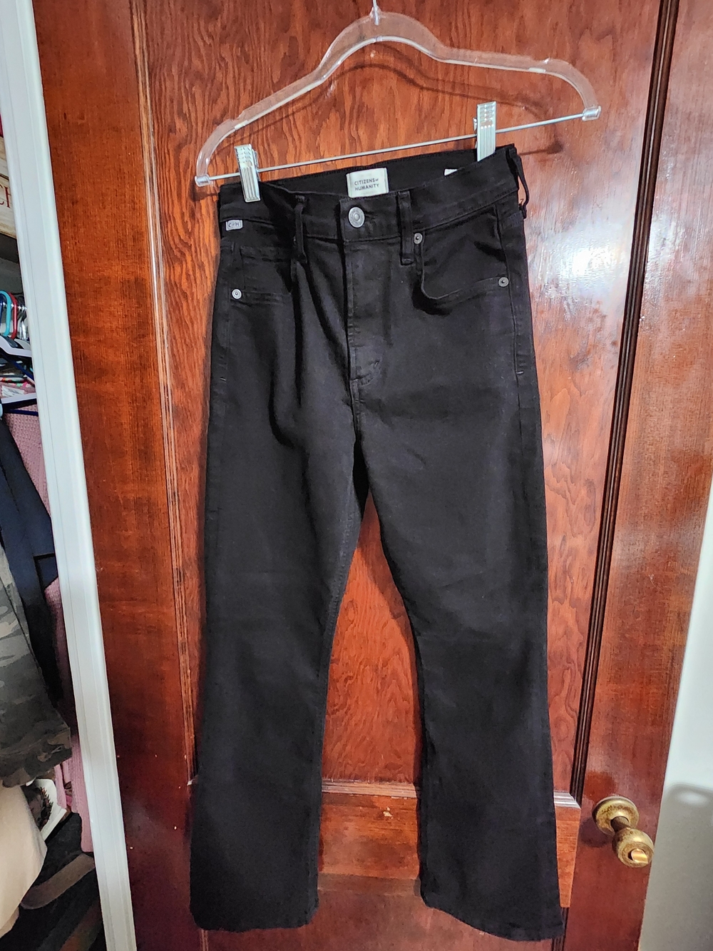 Citizens Of Humanity Black Ankle Crop Jeans